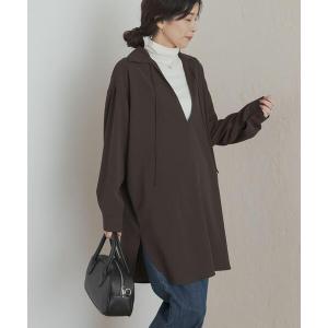 ブラウス シャツ スキッパーチュニックシャツ レディース