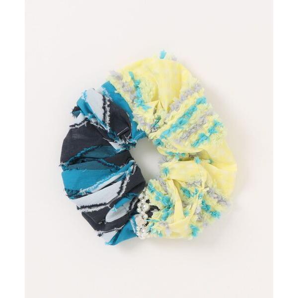 シュシュ リズムパールリング　ジャカードシュシュ