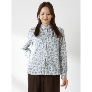 ブラウス シャツ 花柄プリントブラウス レディース