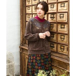 カーディガン Hilo molle ニットカーディガン レディース