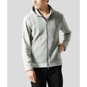 コート ジャケット 「洗える/ストレッチ」ワッフルベロア ジップパーカー メンズ