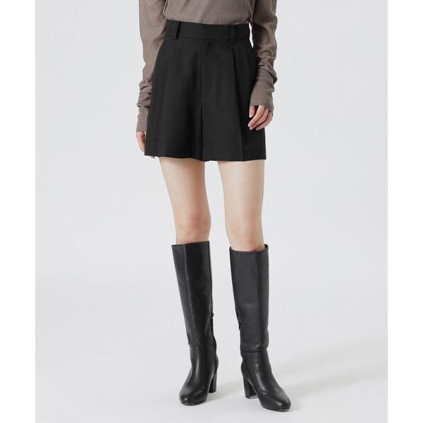 パンツ タックショートパンツ レディース