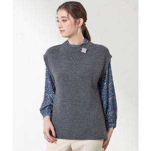 ベスト ジレ チュニックニットベスト レディース