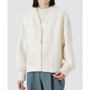カーディガン MAPELジップカーディガン レディース