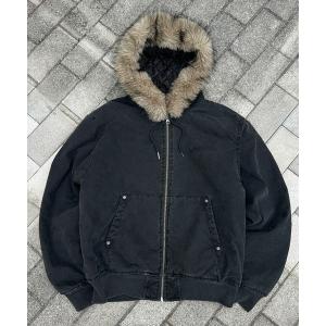 ブルゾン アウター 2WAY FAKEFUR HOOD ZIP BLOUSON／2WAYフェイクファーフードジップブルゾン メンズ レディース