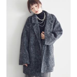 ジャケット テーラードジャケット 「WEB限定」シャギーダブルブレストコート レディース