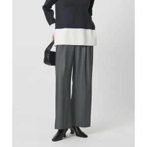 パンツ 2タック デニムライク ワイド パンツ ‐ウォッシャブル‐ レディース