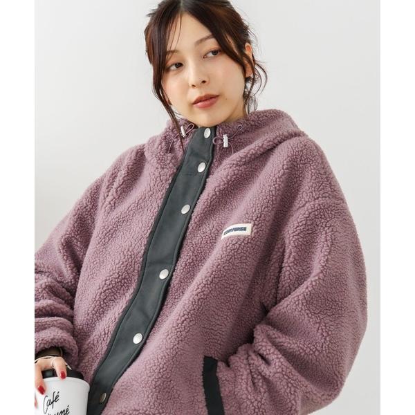 ブルゾン アウター 「CONVERSE/コンバース」ボア 切り替え フードジャケット レディース