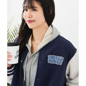 ディズニー ミッキー 袖切替 スタジャン