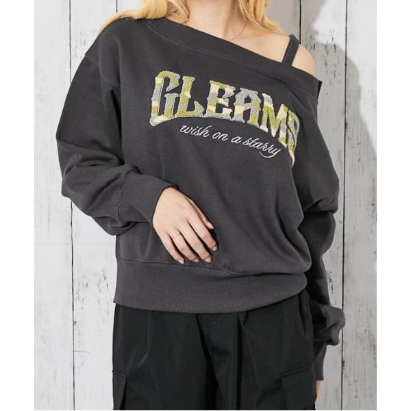 トレーナー スウェット 「ワンショル×ロゴデザイン」レディース 裏起毛 スウェットプルオーバー オフ...