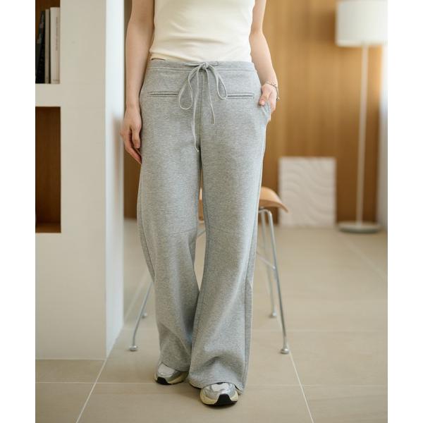 ワイドパンツ スウェットパンツ ジャージ cotton blend sweat boa pants ...