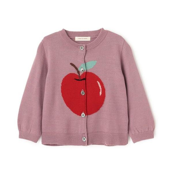 カーディガン リンゴカーディガン キッズ 子供服 女の子