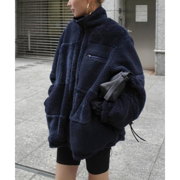 ブルゾン アウター 「Hideka Original」2WAYリバーシブルボアブルゾン / ジャケッ...