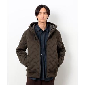 ダウンジャケット ダウン シームレスダウン フード ブルゾン メンズ