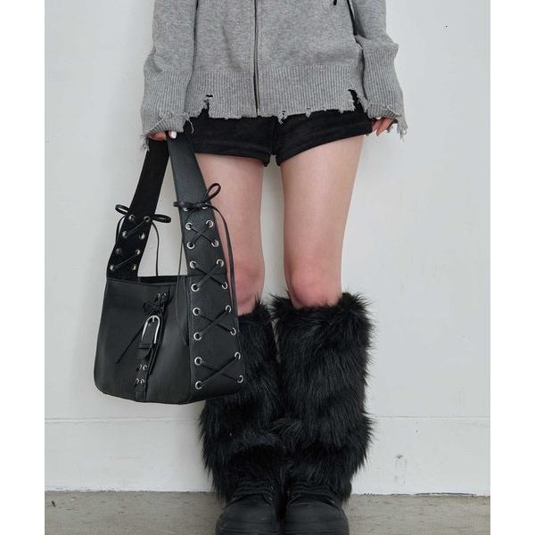 ハンドバッグ lace up shoulder bag / レースアップショルダーバッグ