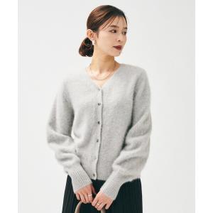 カーディガン 「ふわふわニット/前後2WAY」フォックスカシミヤカーディガン レディース