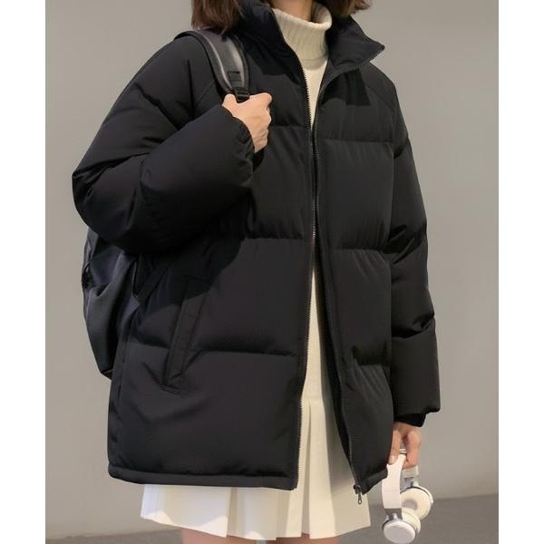 ダウンジャケット ダウン ベーシックスタンドネック中綿ジャケット メンズ レディース