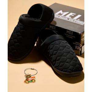 スリッポン 「 MEI / メイ 」メンズ2WAYモックシューズ アクリルチャーム付き メンズ