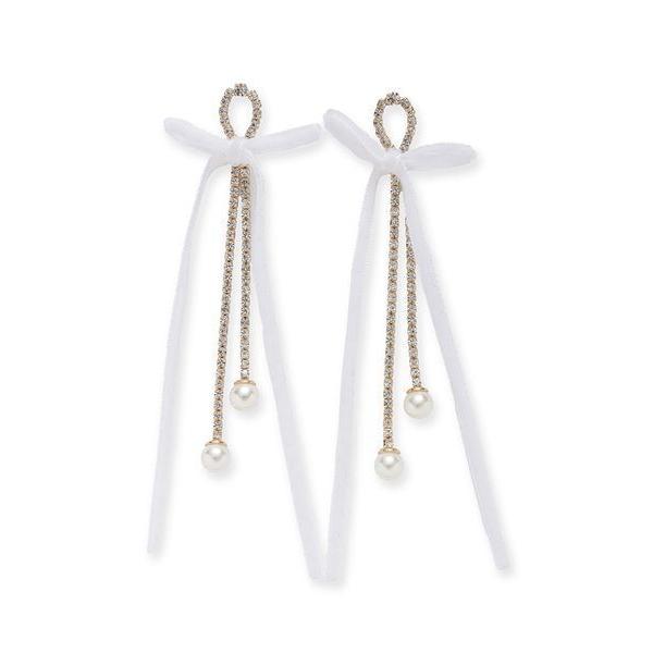 ピアス ベルベットリボンピアス レディース