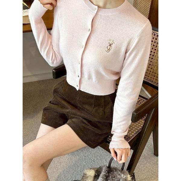 カーディガン Lily Bearコンパクトカーディガン レディース