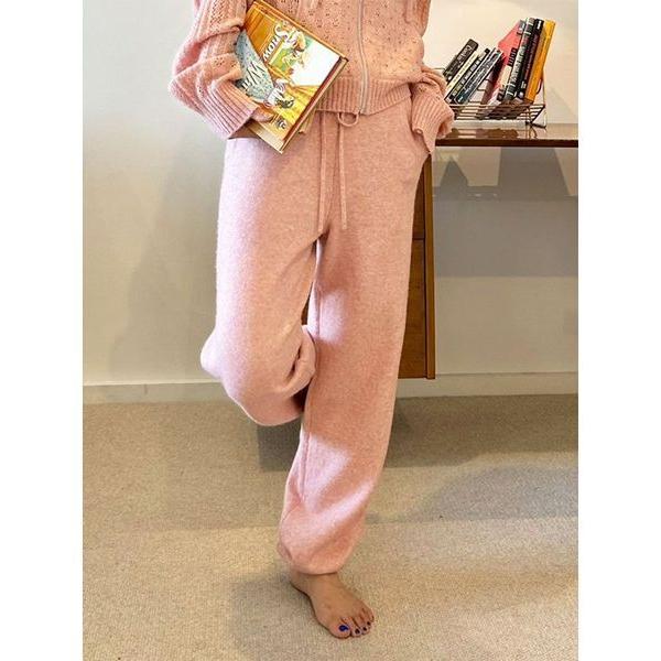 パンツ ニットリラックスパンツ レディース