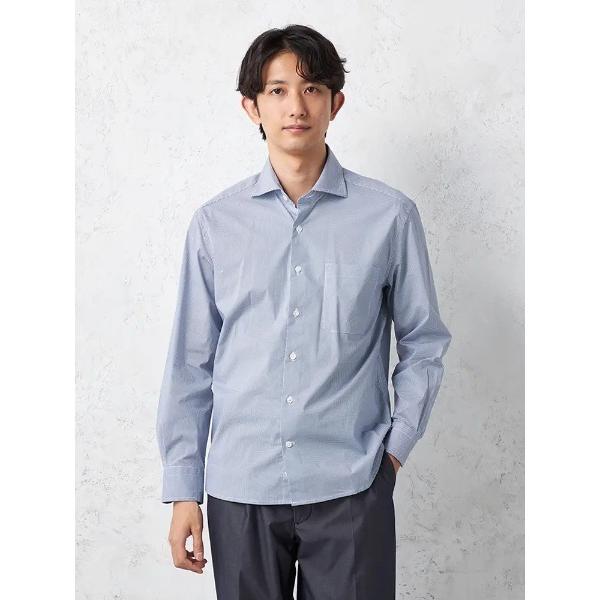 フォーマル シャツ ドット柄 ホリゾンタルカラー ビジカジシャツ 「RUCKENBACCHAR」 メ...