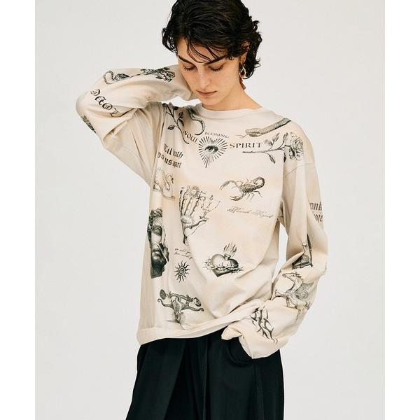 tシャツ 「Pre-Order」TATOOプリントロングスリーブTEE / Tatoo Printe...