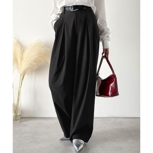 スラックス パンツ 「marina×クラシカルエルフコラボ」「楽なのにキレイ」シンプルコーデに洗練さ...