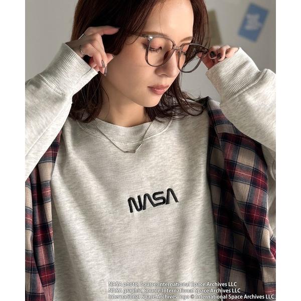 トレーナー スウェット 「JaVaジャバコラボ」数量限定！シンプル刺繍で着回し力抜群♪「NASAテー...