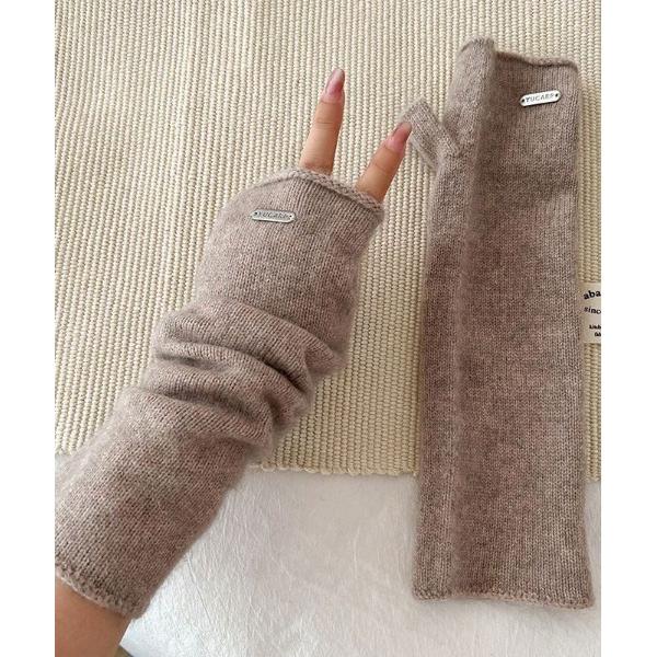 アームカバー 「 ammy. / エイミードット 」 ふんわり ニット アームウォーマー / 指なし...