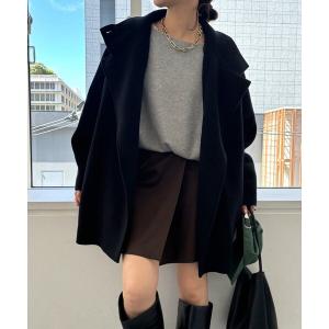 コート アウター ダブルフェイスドルマンコート レディース