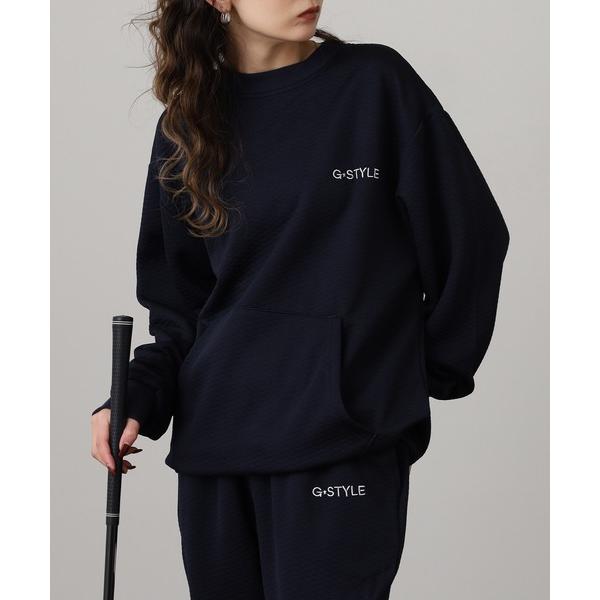 トレーナー スウェット ダイヤ柄 キルティング ロゴ トレーナー メンズ レディース