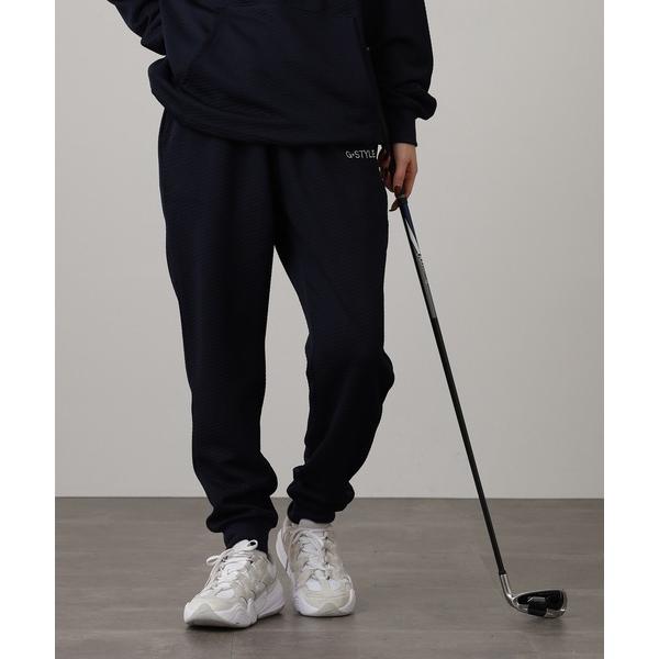 スウェットパンツ ジャージ ダイヤ柄 キルティング ロゴ パンツ メンズ レディース