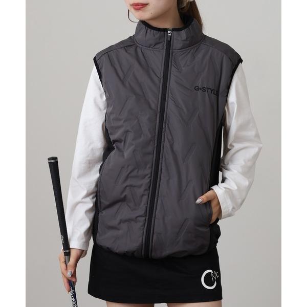 ベスト ジレ ピンソニック 薄中綿 ハイネック ベスト メンズ レディース