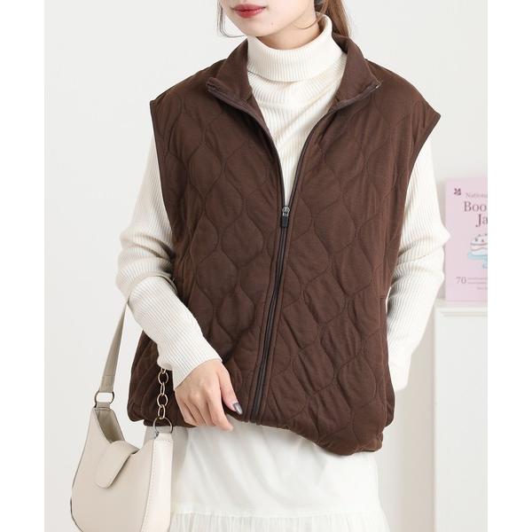 ベスト ジレ キルティング 無地 ジップアップ ベスト メンズ レディース