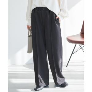パンツ ウールライクカットイージーパンツ レディース