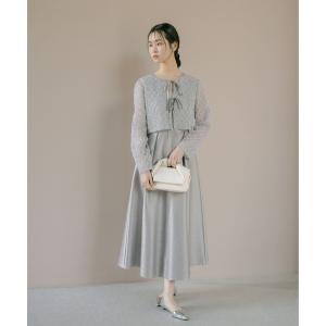ドレス ボレロセットフレアドレス「kaene直営限定」結婚式 二次会 同窓会 成人式 パーティードレス