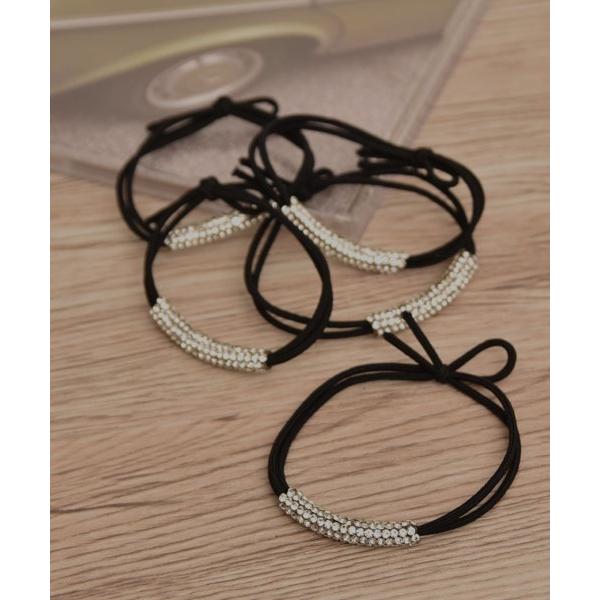 ヘアゴム 「resonance」エレガンス キラキラ ヘアゴム「5個セット/オケージョン」