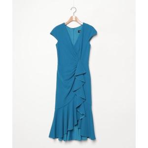 「Tadashi Shoji  」 ノースリーブワンピース XX-SMALL ブルー レディース