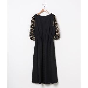 「CAWAII」 「french pave」半袖ワンピース L ブラック レディース