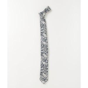 「Quit Running」 ネクタイ FREE ネイビー×ホワイト メンズ