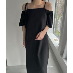 「WILLFULLY」 キャミソールワンピース FREE ブラック レディース