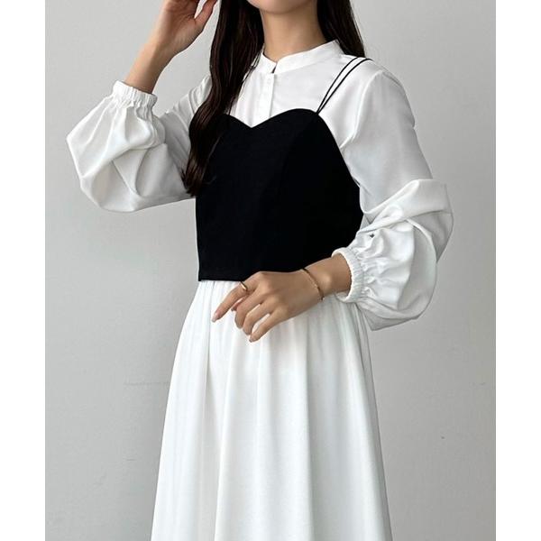 「callautia」 コンビワンピース LARGE ホワイト レディース