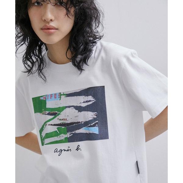 「agnes b.」 半袖Tシャツ M ホワイト レディース
