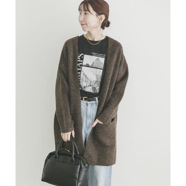 コート アウター ニットガウン レディース