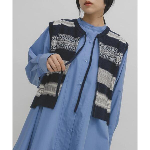 ベスト ジレ ジャガードリメイクベスト レディース