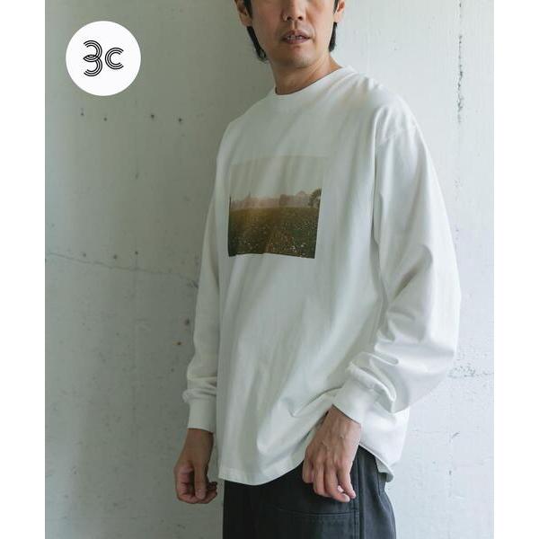 tシャツ Grow Organic フォトプリントロングスリーブTシャツ メンズ