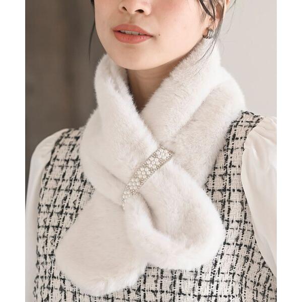 ストール マフラー フェイクファーストール レディース