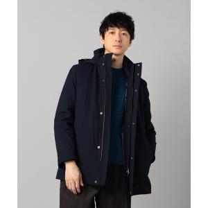 コート ジャケット 「3WAY」ラミネート加工バーズアイ コート メンズ