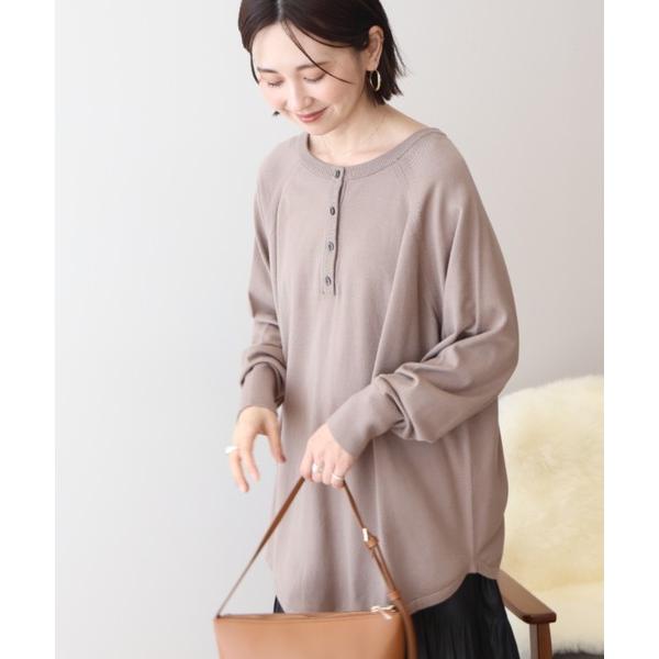 ニット セーター バイパチ2WAYヘンリーネックニットプルオーバー レディース